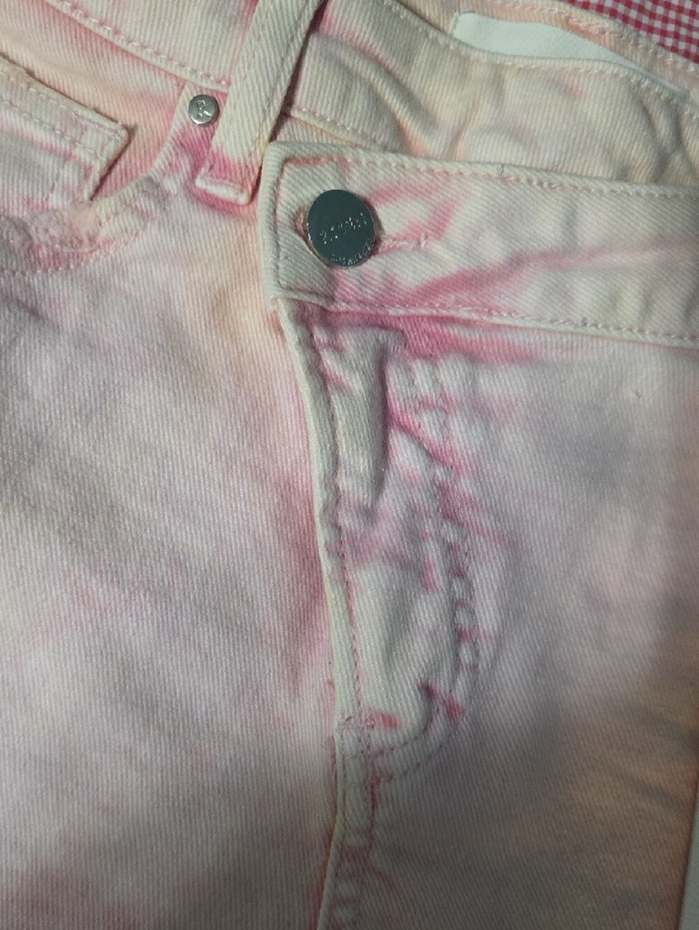 Risen Jeans / Risen Los Angeles Women's Acid Pink Denim Shorts NWT - Picture 2 of 7